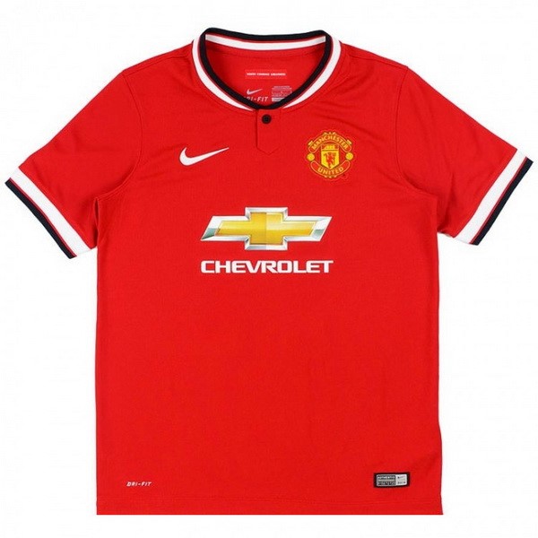 Camisetas Manchester United Primera equipo Retro 2014 2015 Rojo